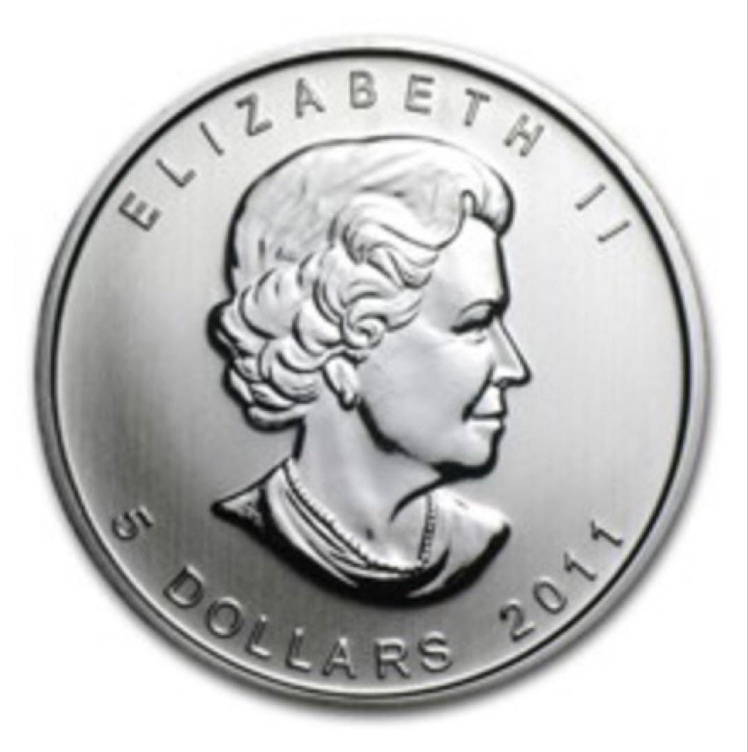 カナダ メープルリーフ銀貨 1オンス 5ドル