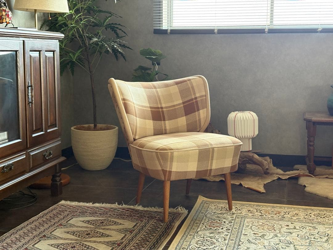 クラッシュゲート　シンプル　　チェック柄　ソファ　北欧テイスト　nZ