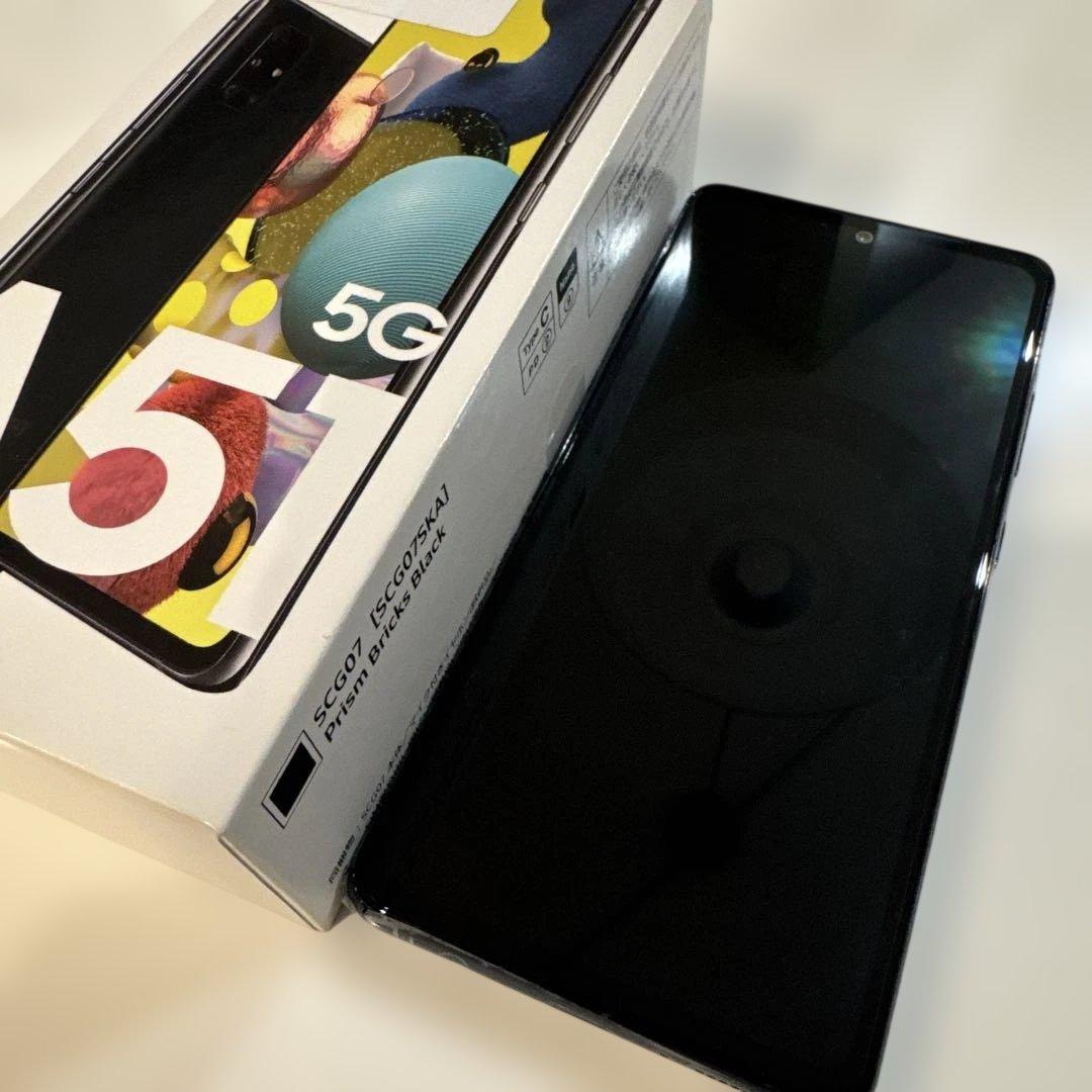 Samsung Galaxy A51 5G ブラック ケース付き