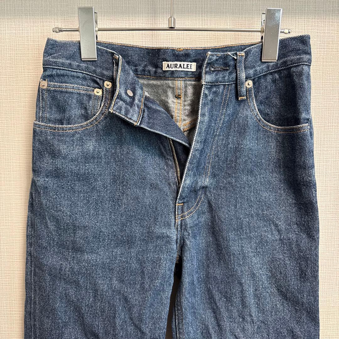 AURALEE オーラリー ハードツイスト デニム 5 ポケットパンツ 25
