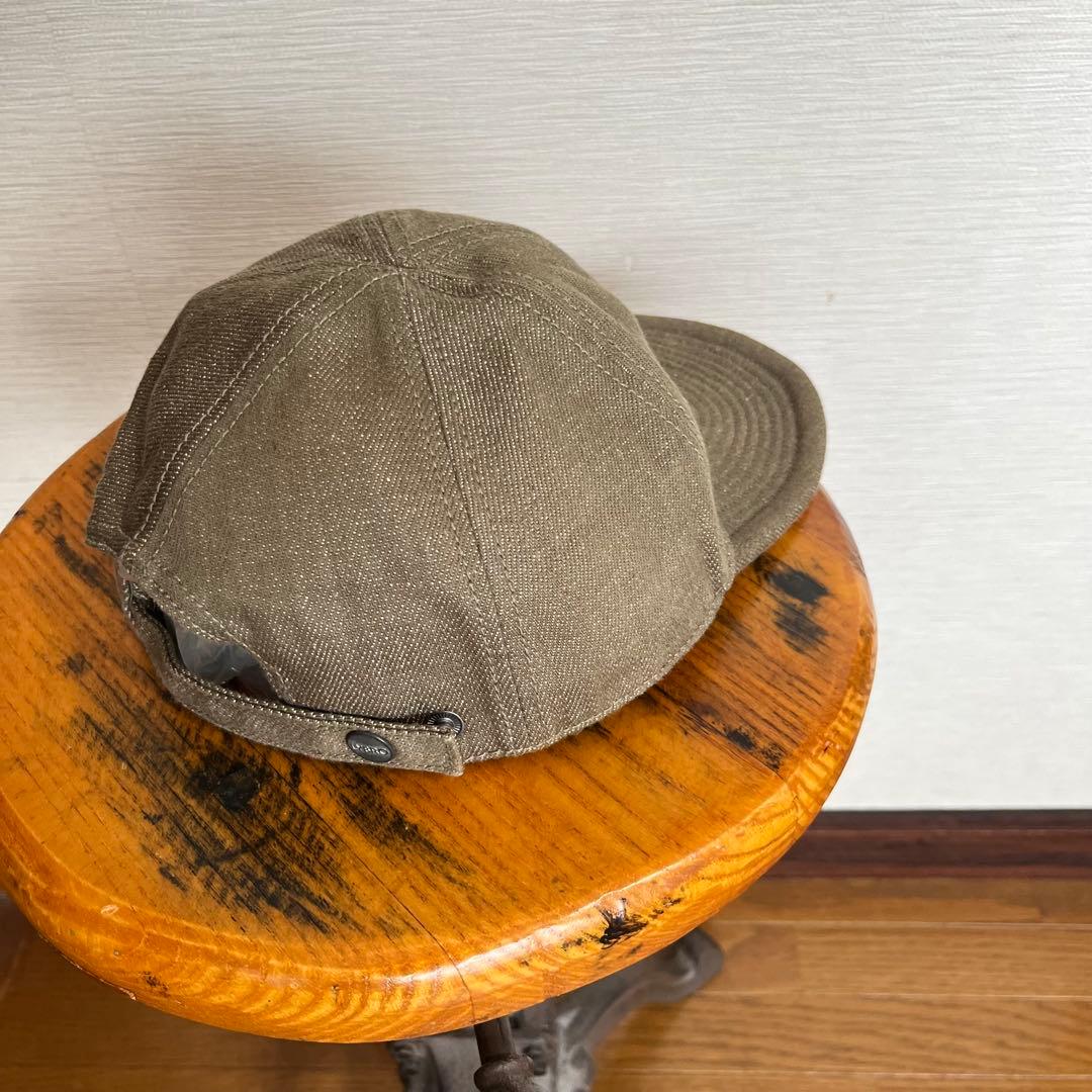 Nigel Cabournナイジェルケーボン メカニックキャップ グリーンデニム
