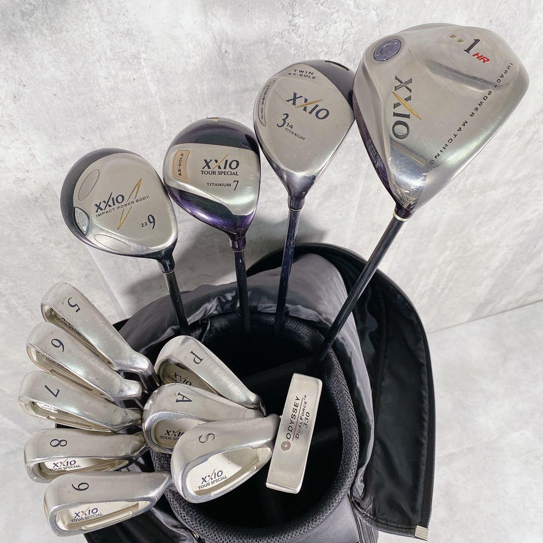 V931 ゼクシオ ゴルフクラブ メンズ フルセット 黒 初心者 入門 練習