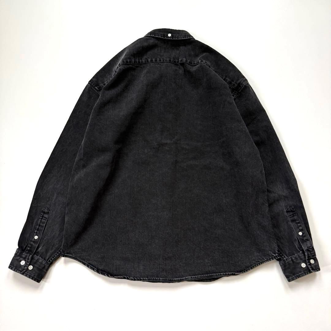 美品✨Supreme 25SS スモールボックスロゴ デニム 長袖シャツ 黒
