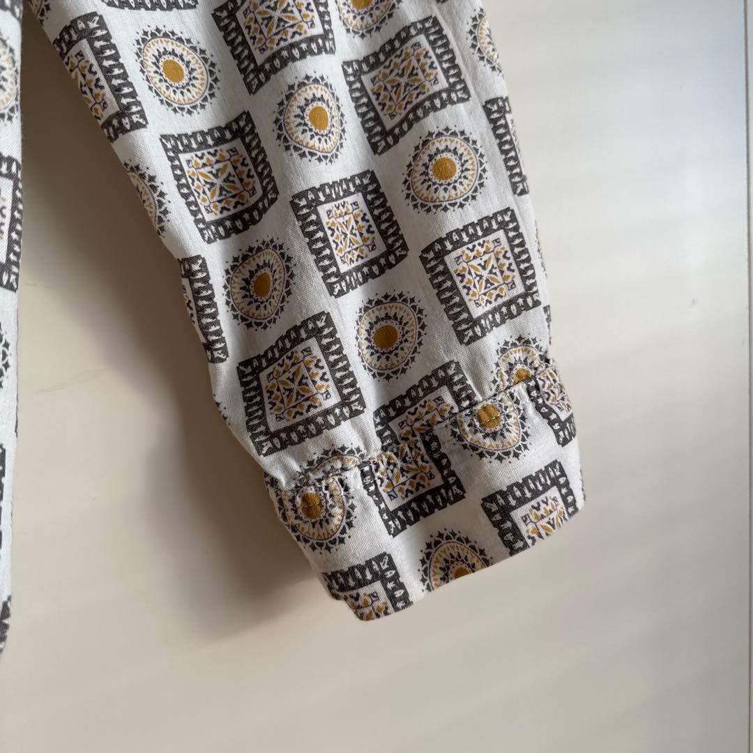 60s USA製 ヴィンテージ　総柄パジャマシャツ コットン　最終値下げ