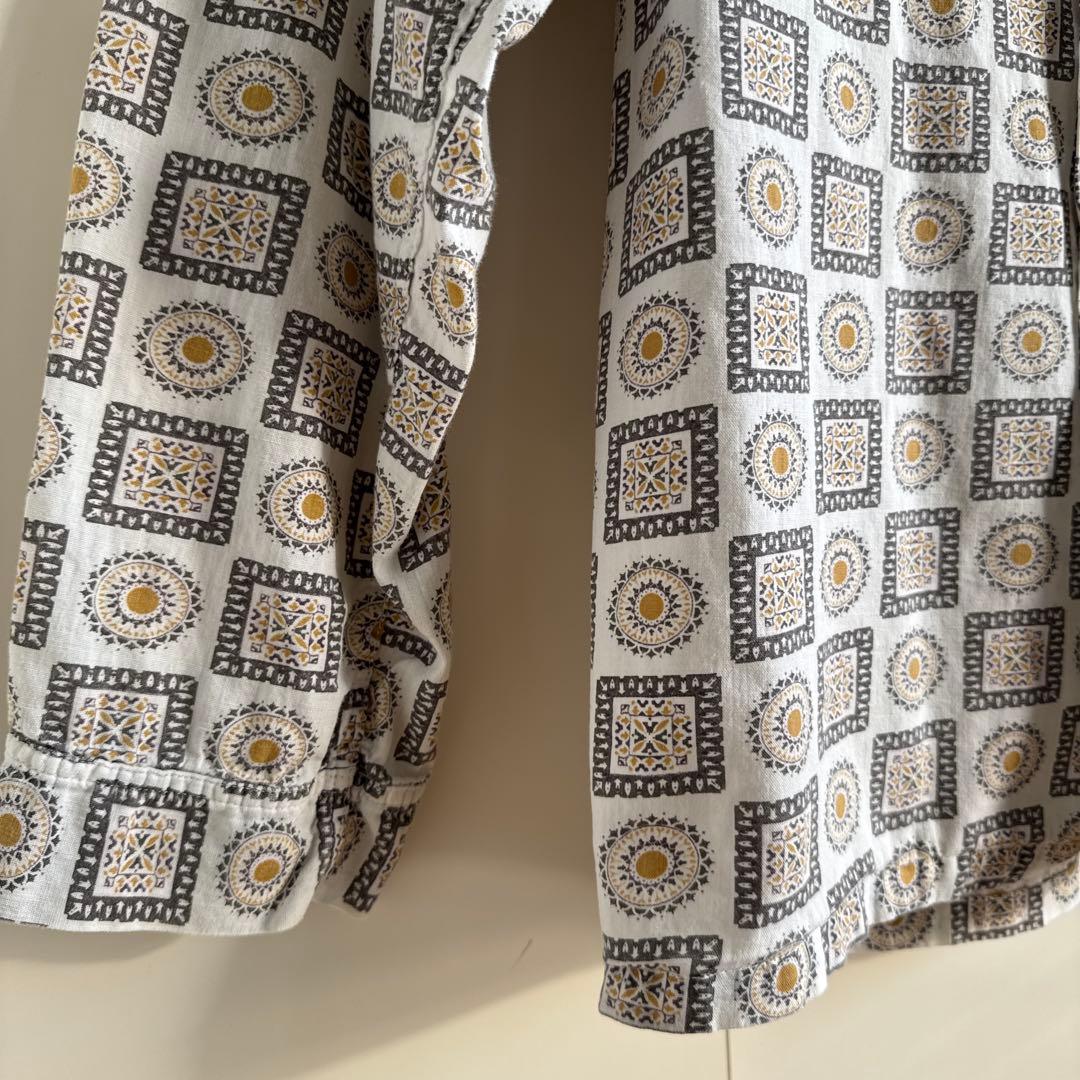 60s USA製 ヴィンテージ　総柄パジャマシャツ コットン　最終値下げ