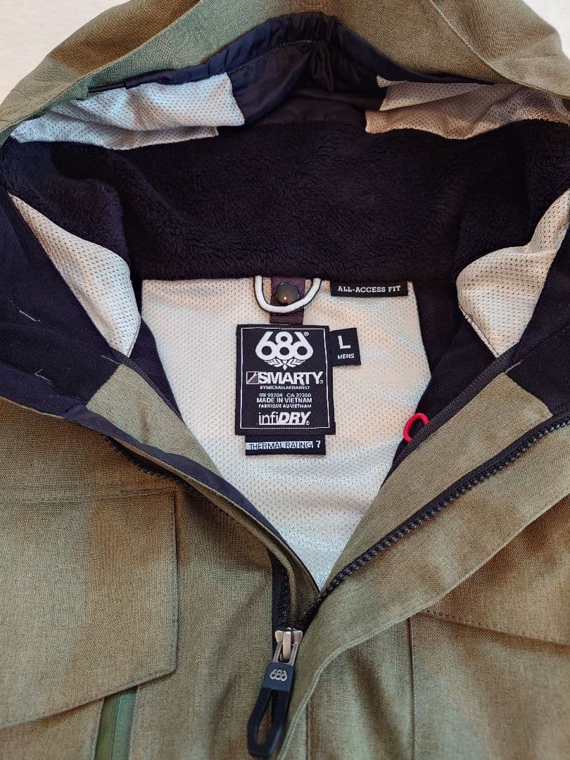 686SIXEIGHTSIX フード付きジャケット Lサイズ オリーブ