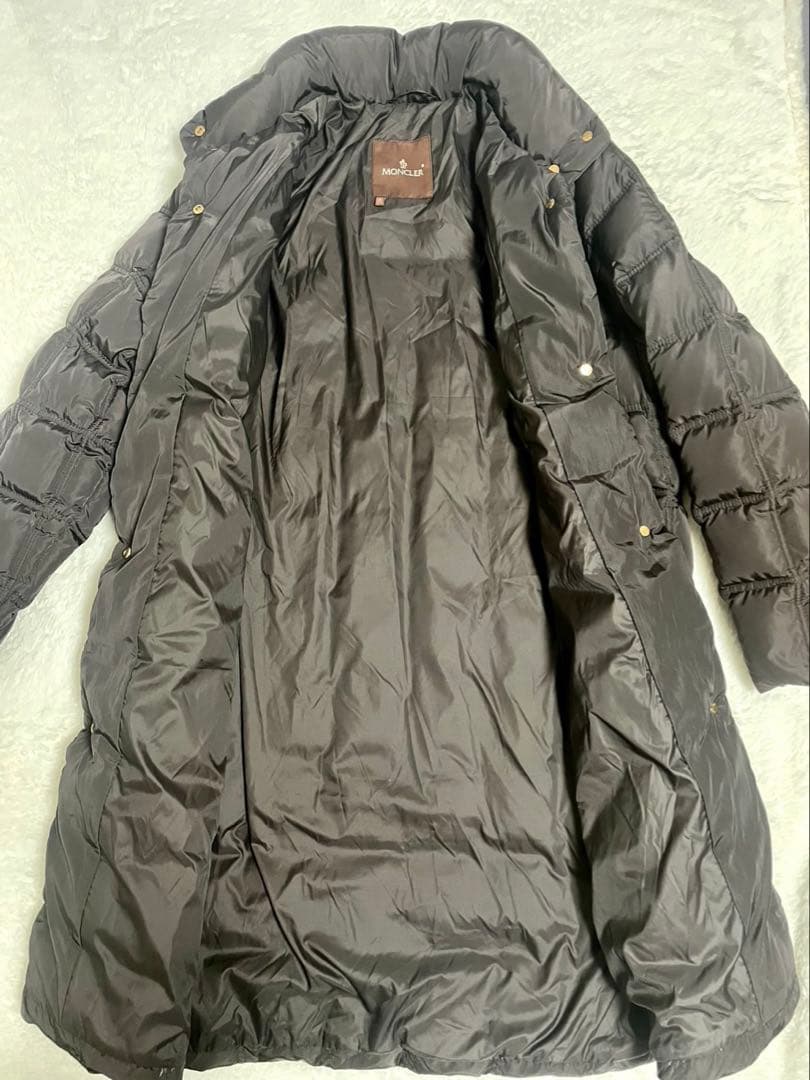 美品 モンクレール ダウンコート ロングダウンジャケット レディース M