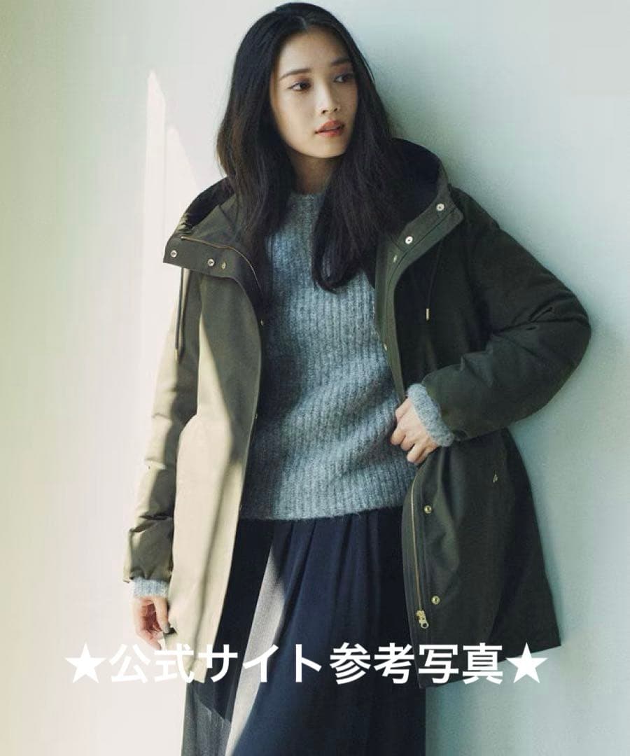 ♡23区♡【一部店舗限定/撥水加工】ミリタリー ダウンコート♡カーキ 40