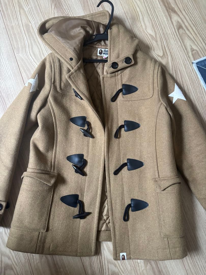 A Bathing Ape ダッフルコート XS ベージュ