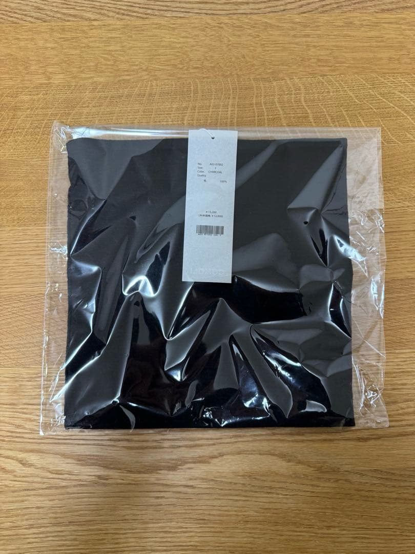 試着のみ未使用 24AW COMOLI ウール天竺 ネックウォーマー チャコール