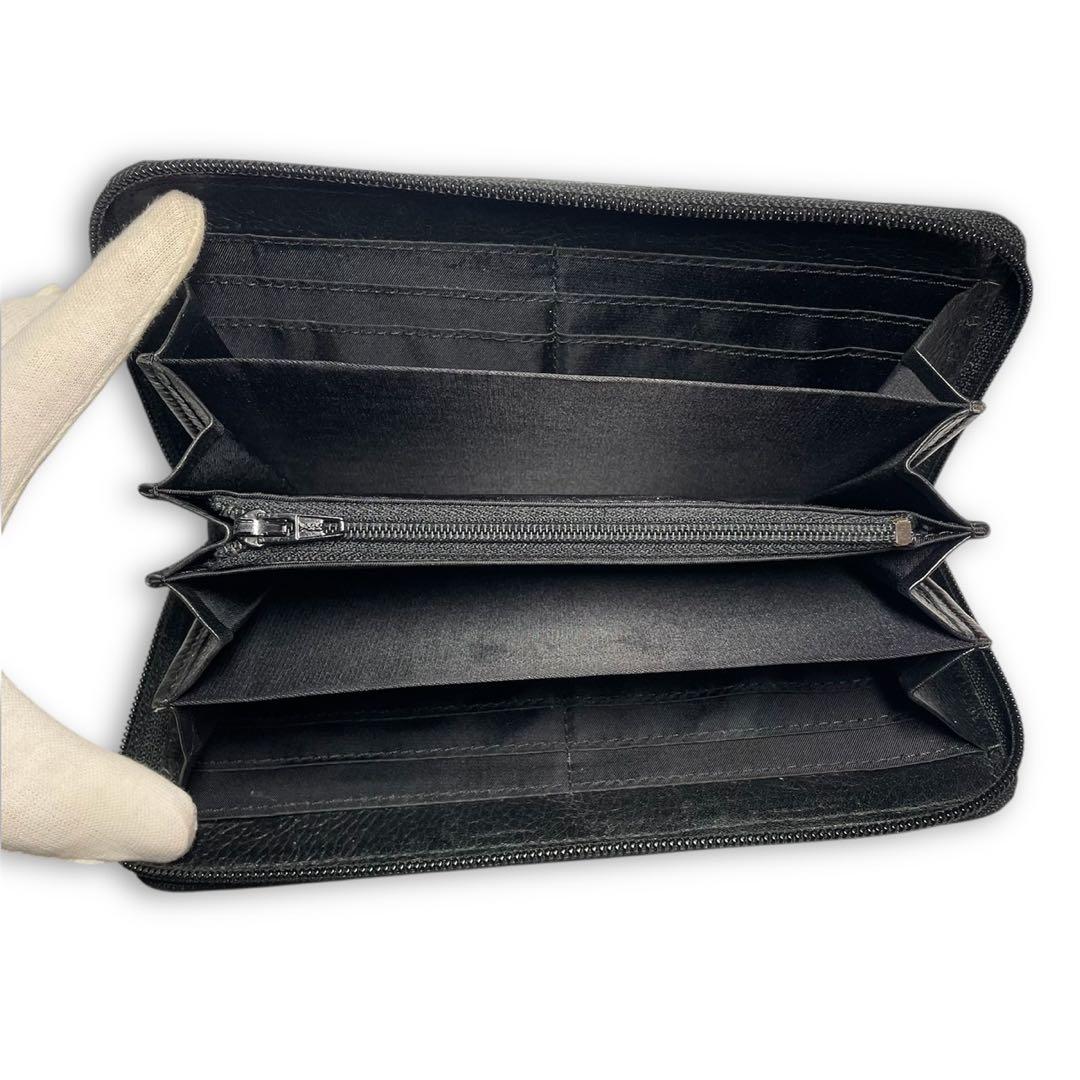 ロダニア RODANIA シャイニングクロコダイル 長財布 ラウンドファスナー