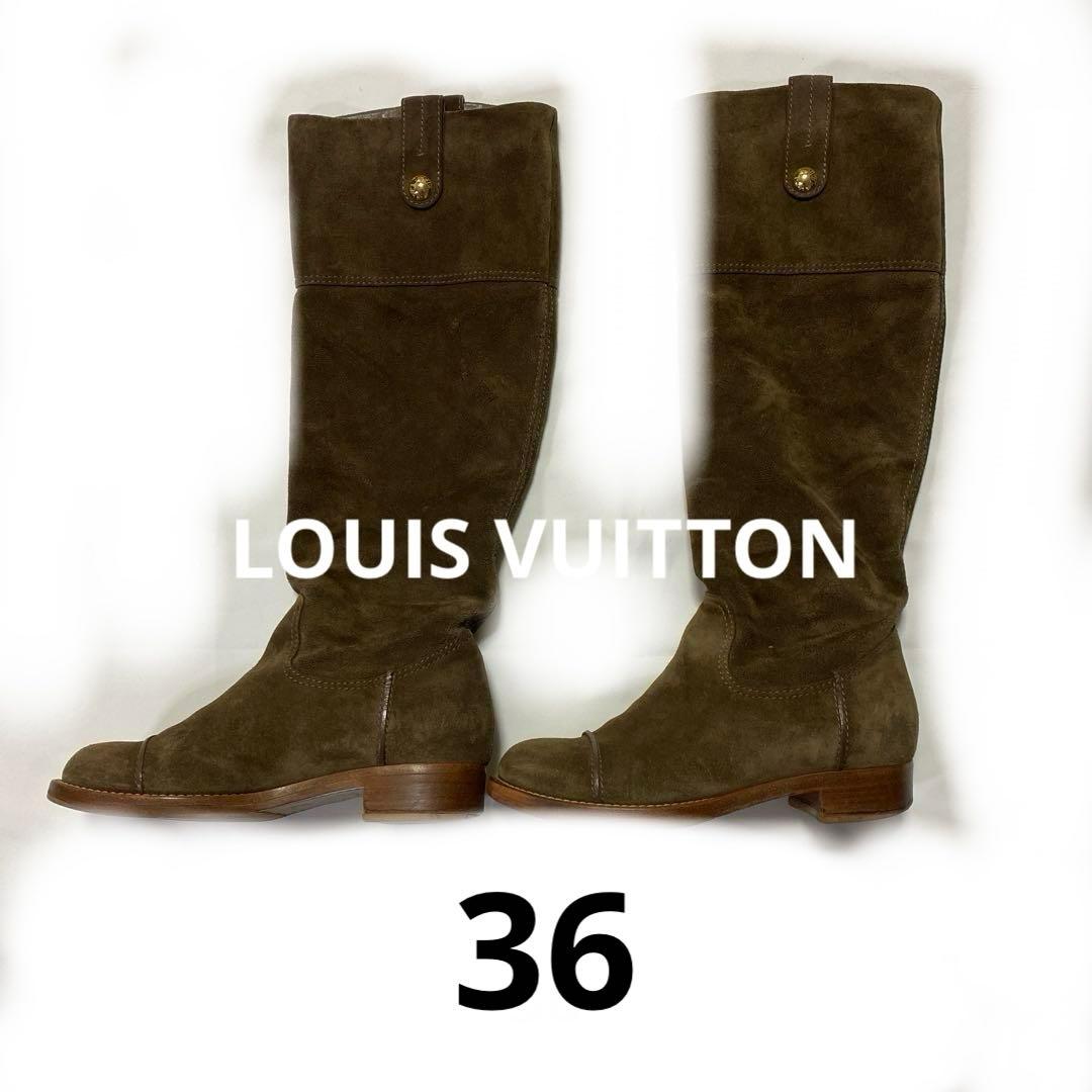 お値下げ❗️LOUIS VUITTON スエード マヒナロングブーツ