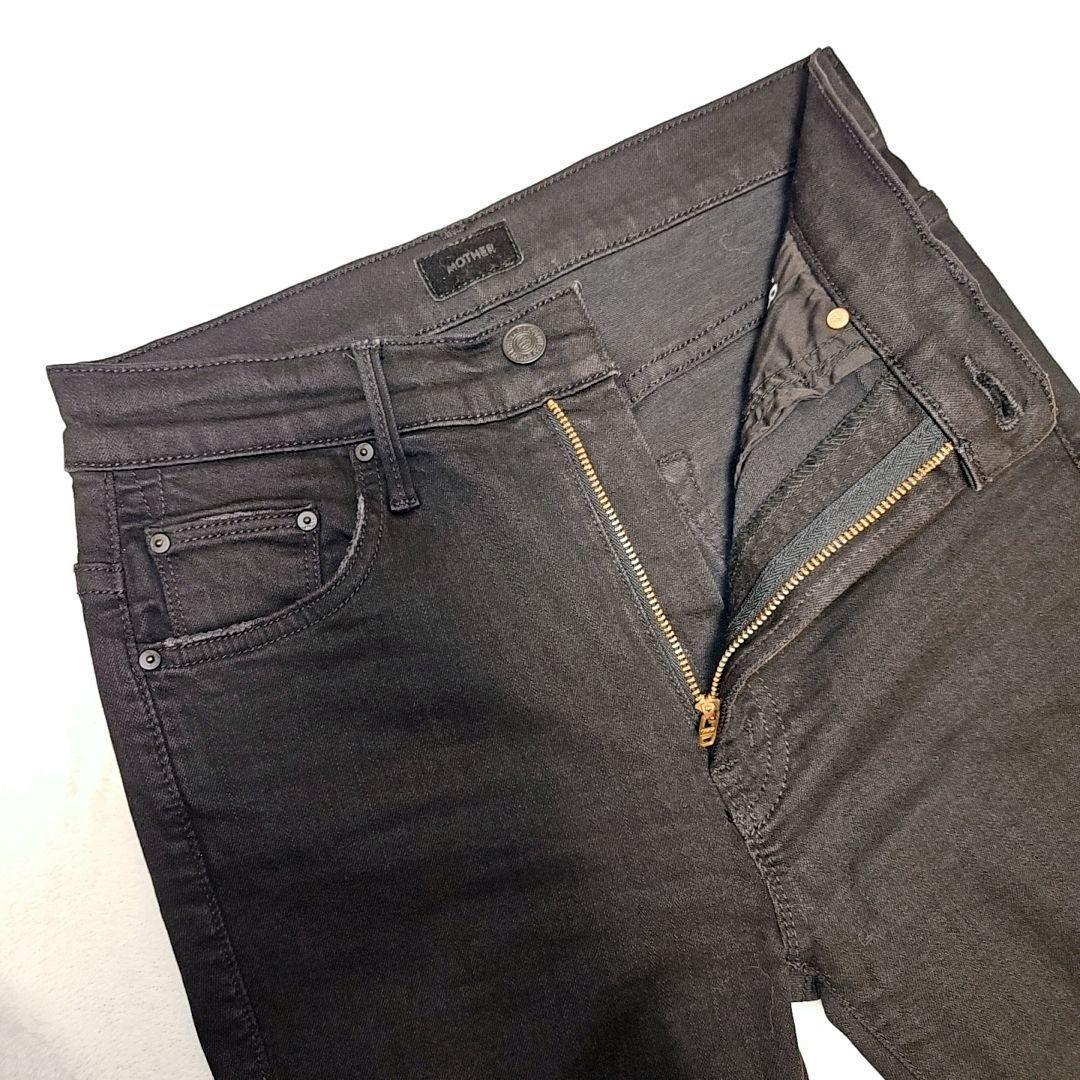 【試着のみ】ドゥーズィエムクラス マザー インサイダークロップ デニム 黒