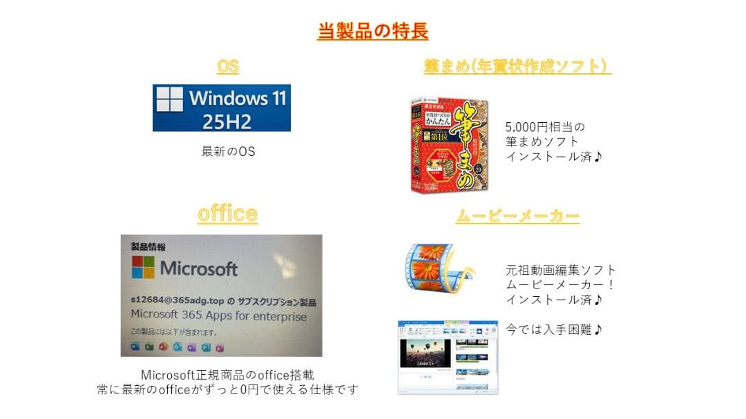 最新Office付PC　画面タッチ機能付　NEC