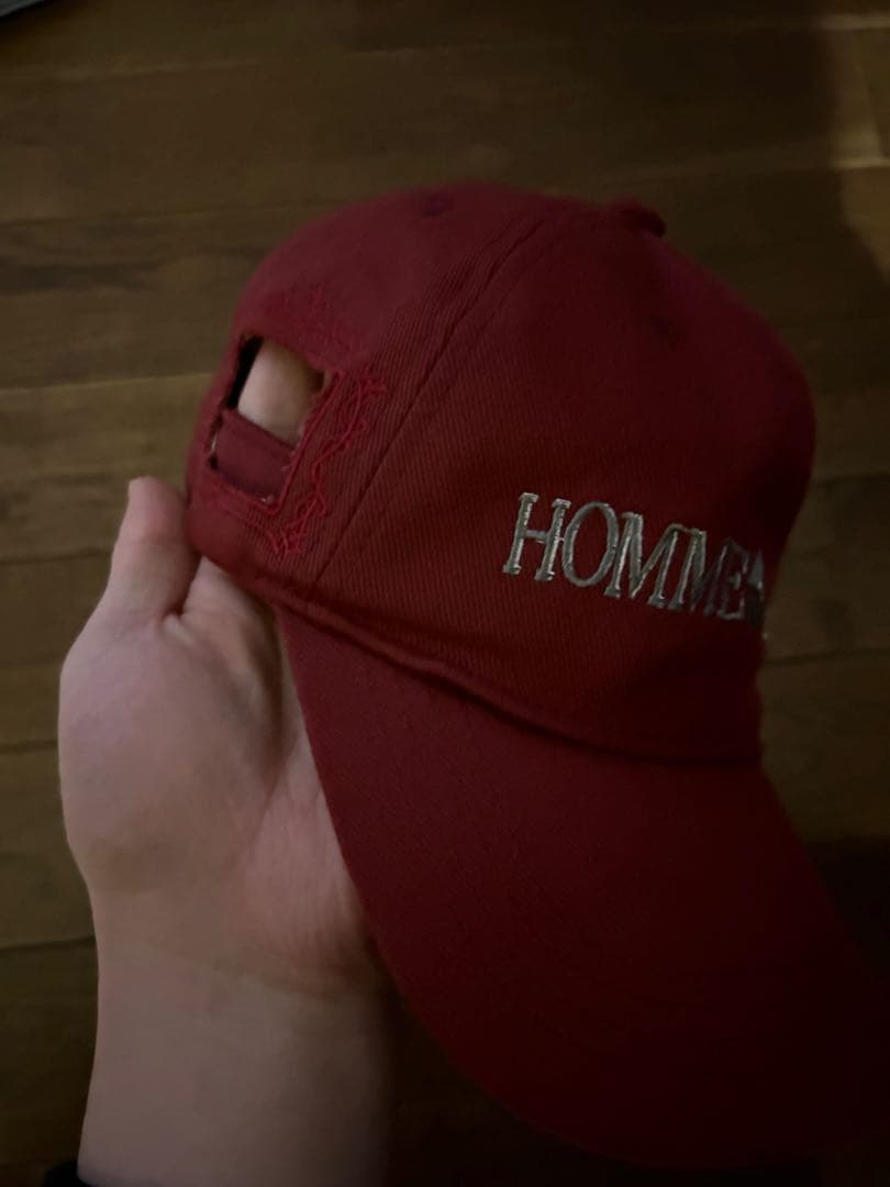 nullus 25ss HOMME ALONE キャップ 赤