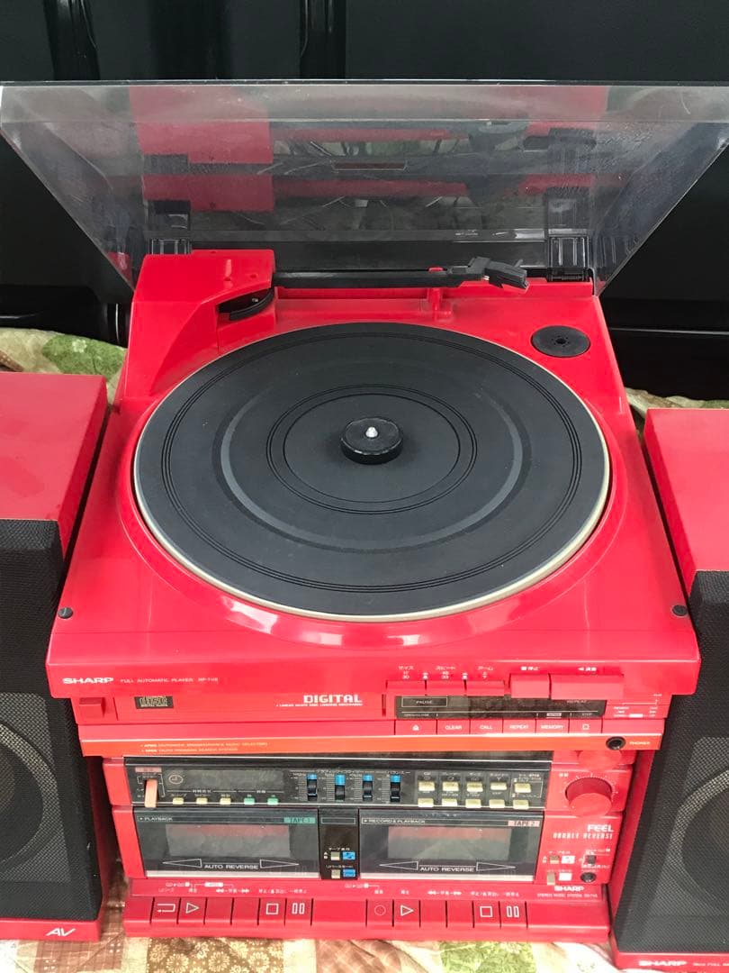SHARP CP-7V8 レッド コンポ　レトロ