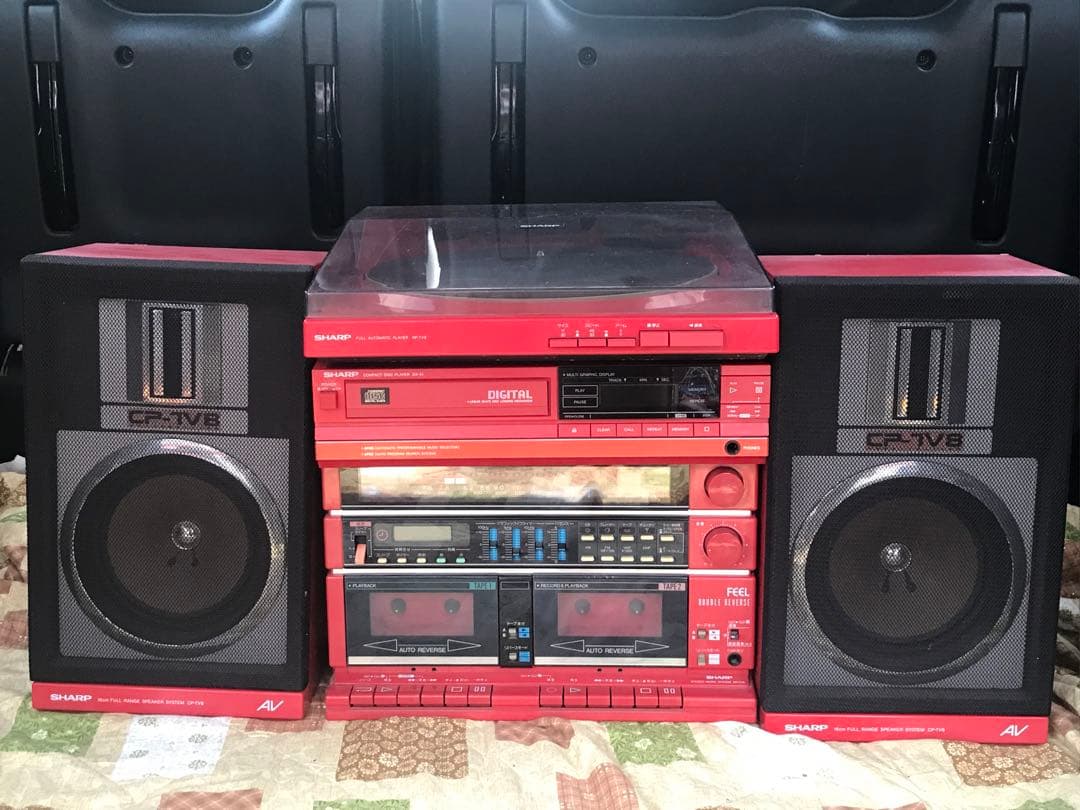 SHARP CP-7V8 レッド コンポ　レトロ