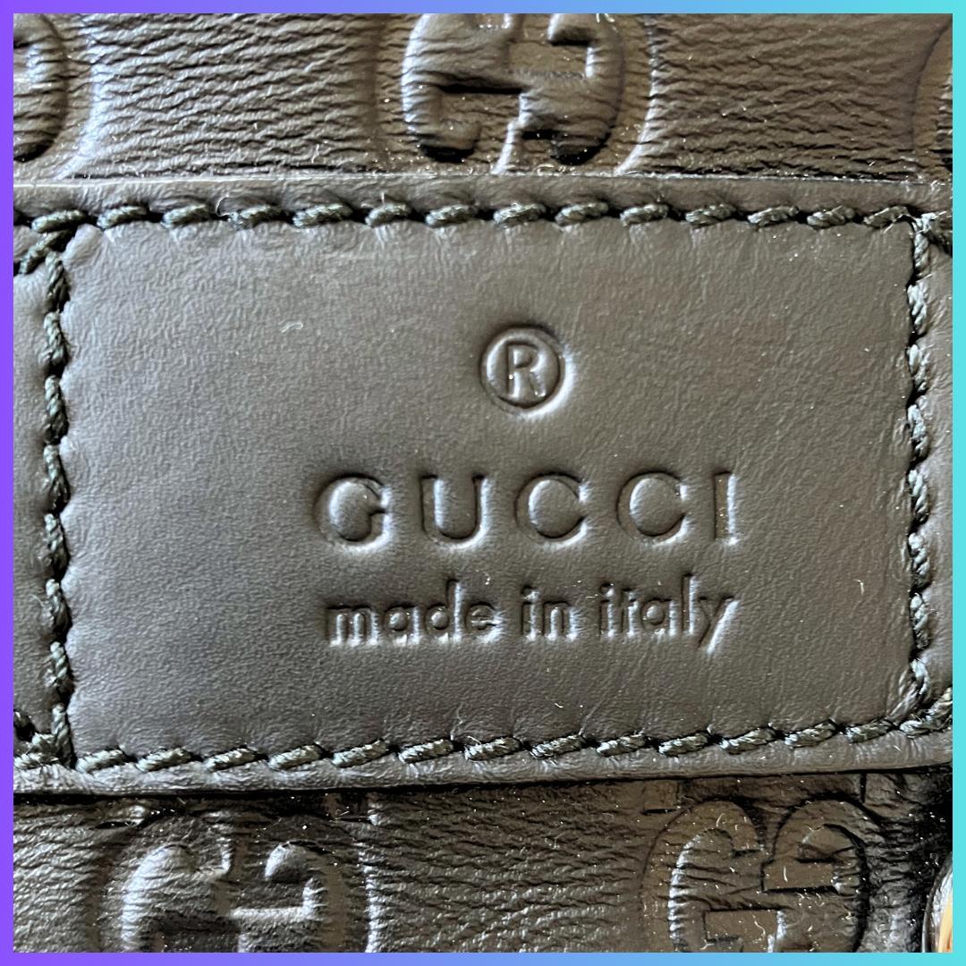 Aliyさま専用　GUCCI グッチシマ レザー ボディバッグ 収納袋、箱付属