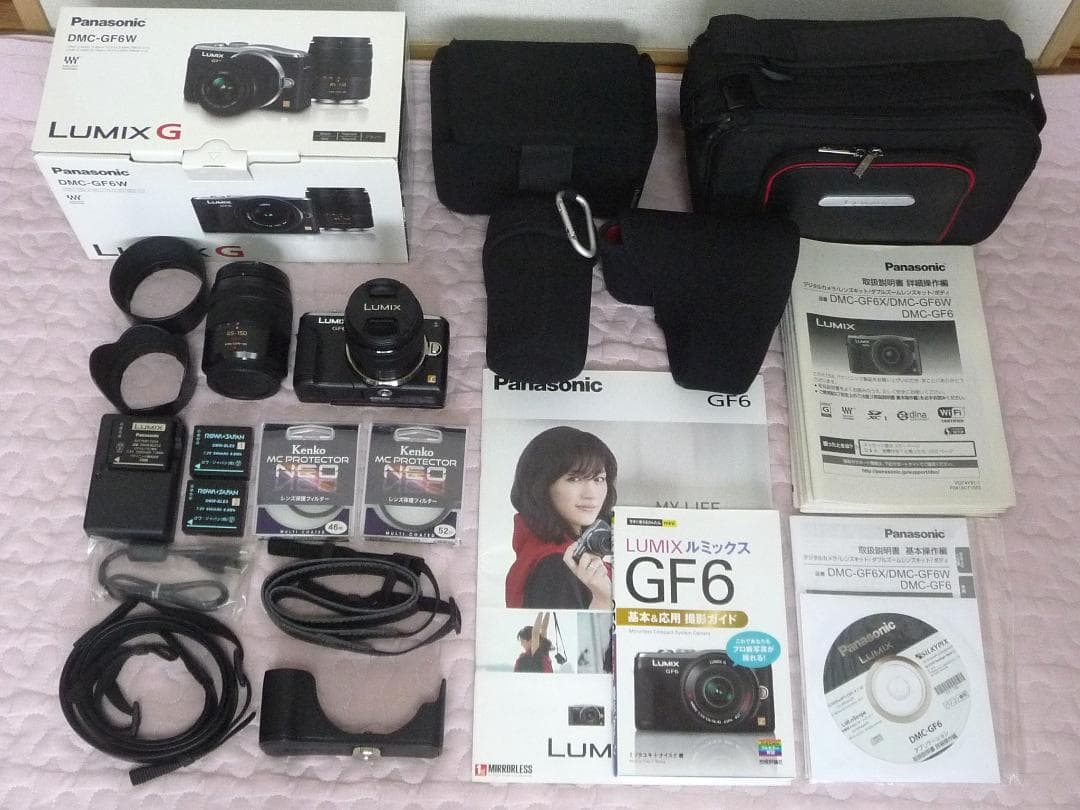 Panasonic LUMIX DMC-GF6W-K 及び アクセサリー他