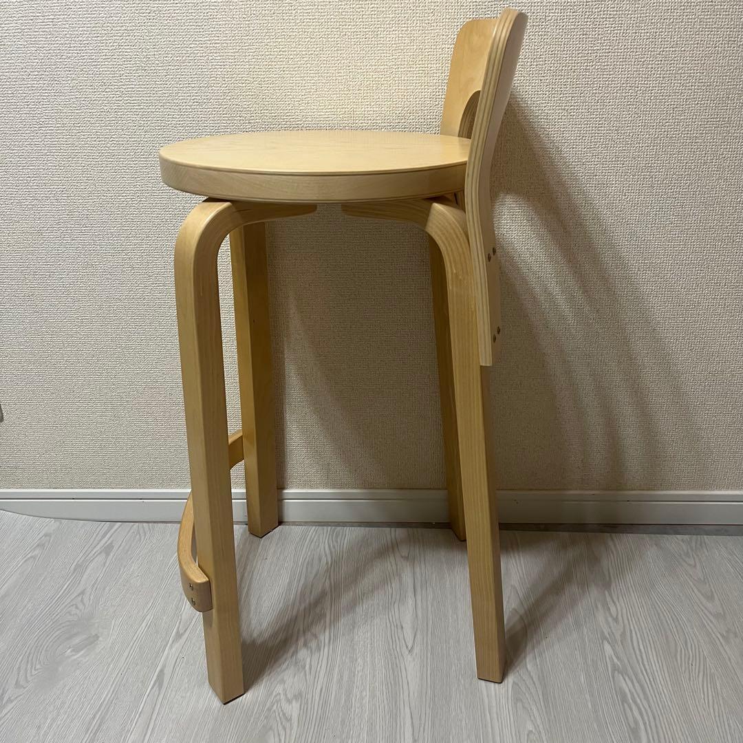 ②artek アルテック ハイチェア K65 ナチュラル　美品