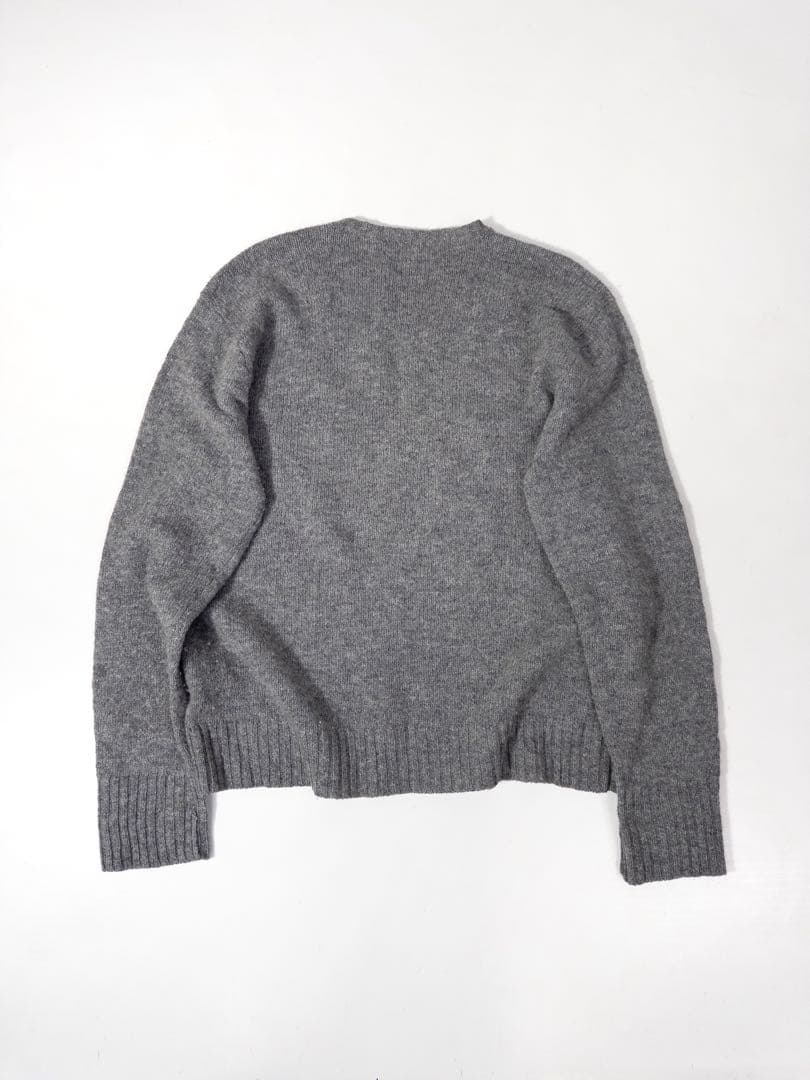 90s Polo by Ralph Lauren ウールニットセーター 灰 古着