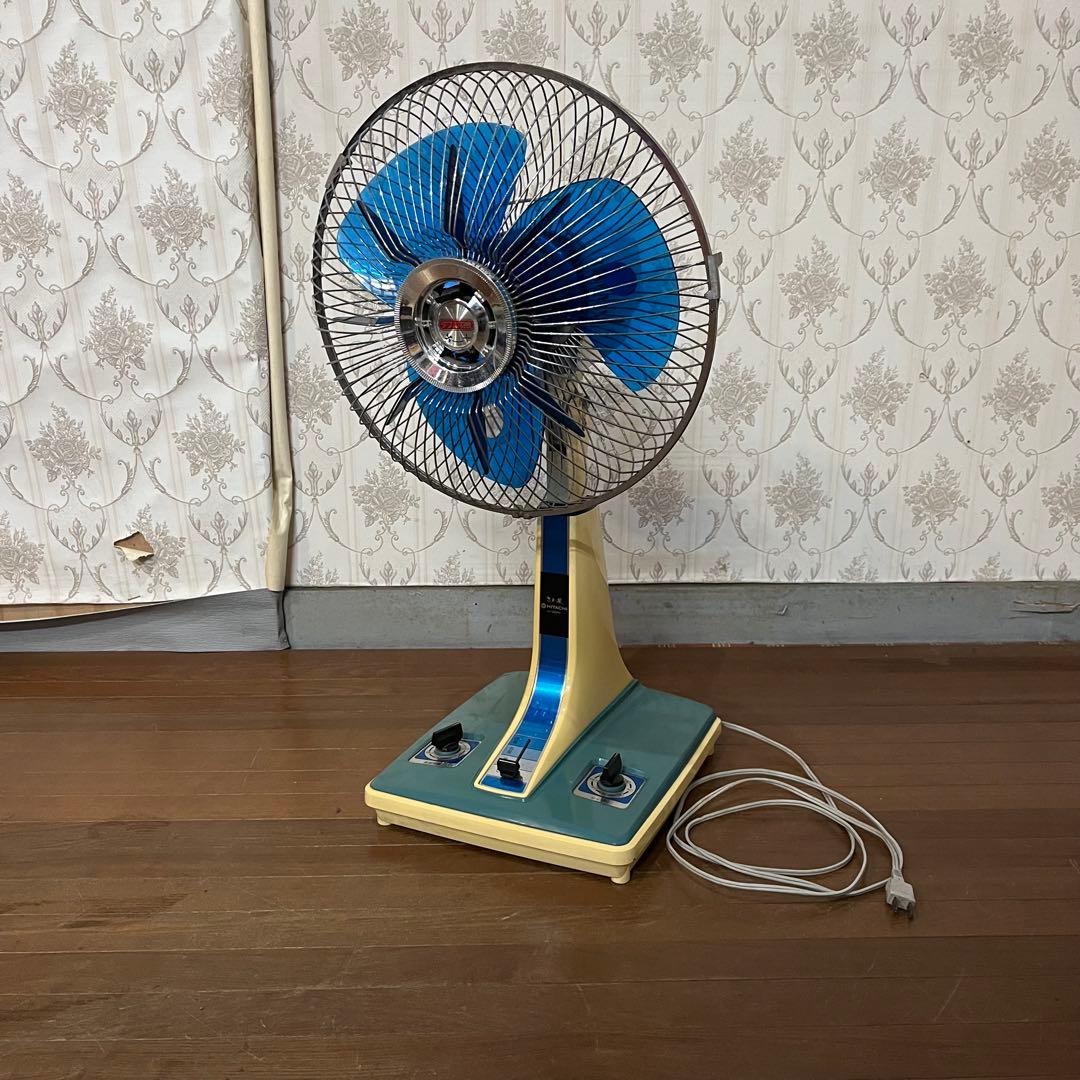 【アンティーク】昭和レトロ HITACHI さわ風 H-30FK 日立 当時物