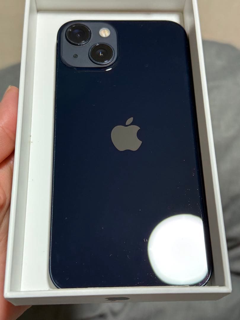 iPhone13 128BG ミッドナイト　フィルム、ケース付き