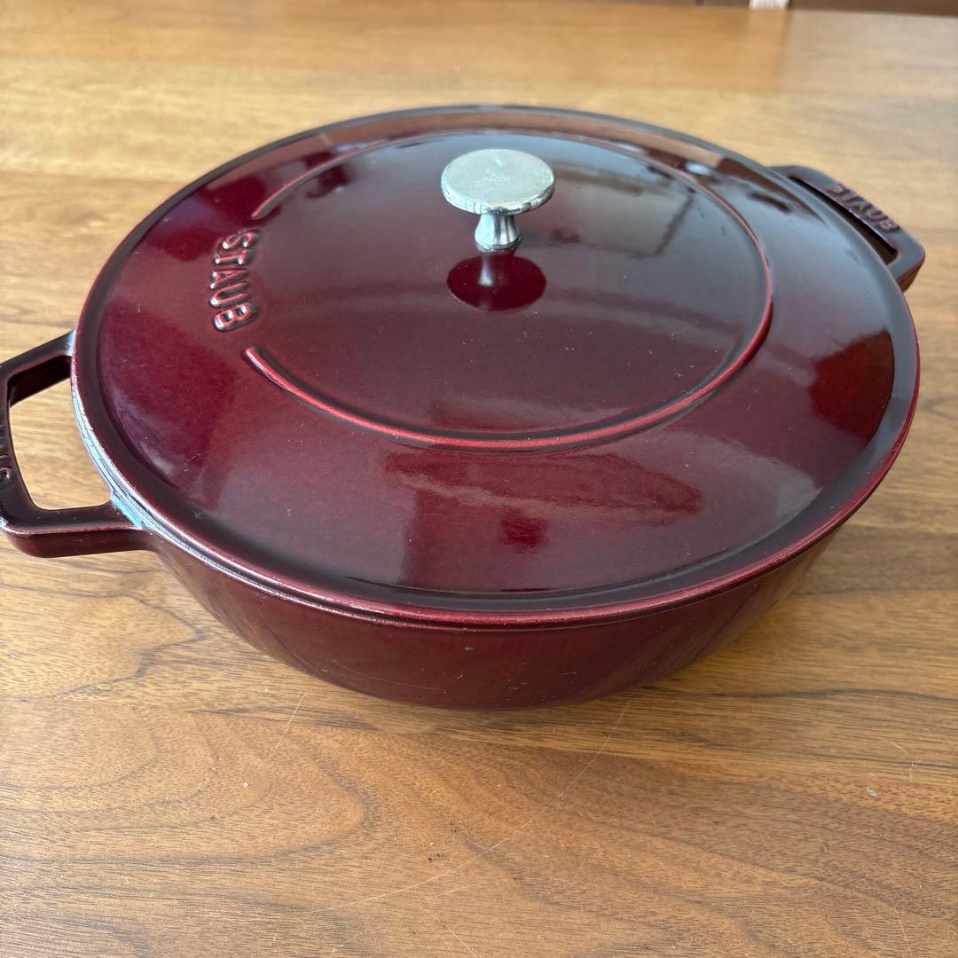 STAUB ストウブ　ブレイザーソテーパン　28センチ　グレナディンレッド