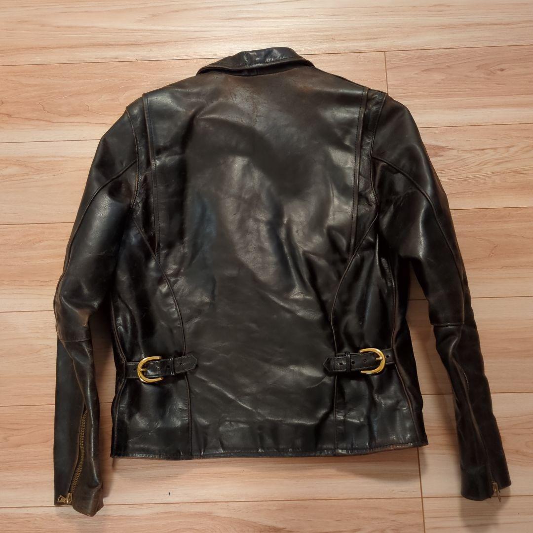 VANSON ENFホースハイドシングルライダースジャケット