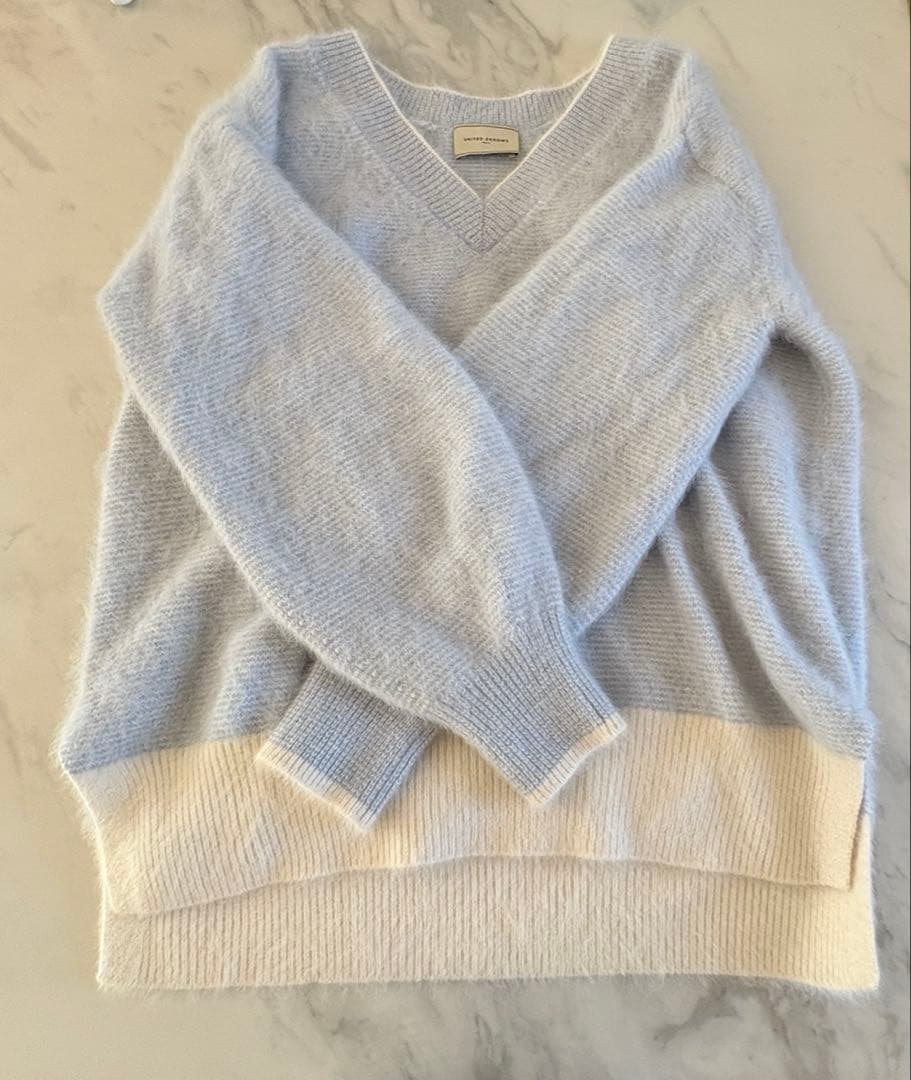 UNITED ARROWS フォックス カシミヤ Vネック ニット