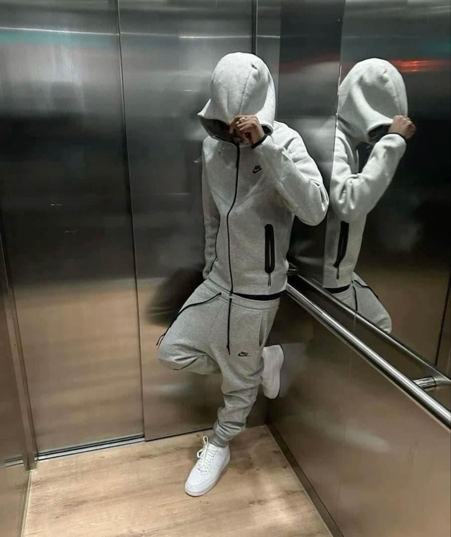 【廃盤】NIKE ナイキ テックフリース 上下Lセットアップ グレー