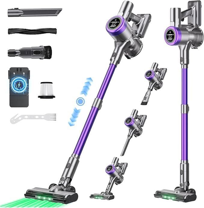 掃除機 コードレス 80KPa吸引 65分連続稼働 自立式 低騒音 AI汚れ検知