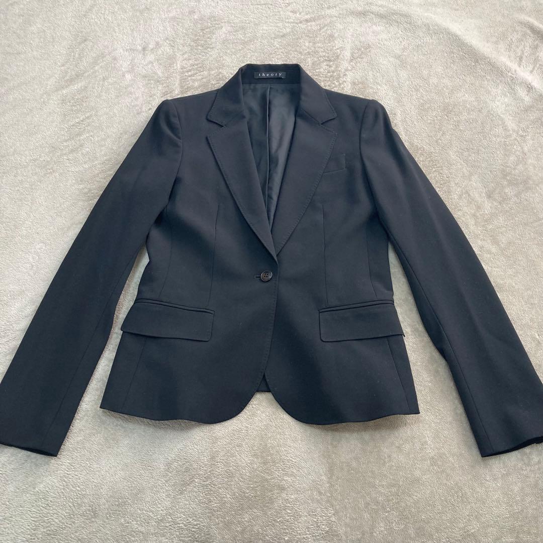 theory パンツスーツ　セットアップ　黒　ブラック　XL 大きいサイズ