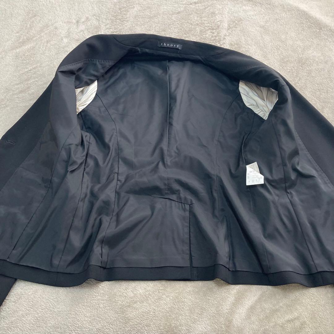 theory パンツスーツ　セットアップ　黒　ブラック　XL 大きいサイズ