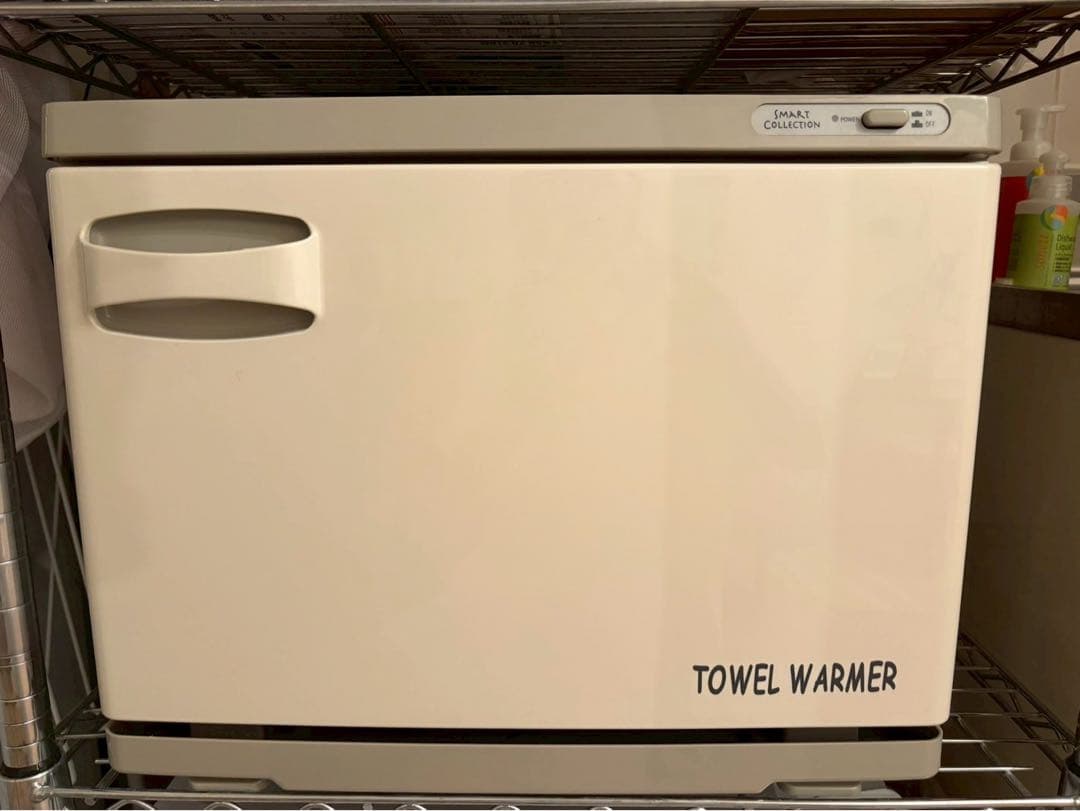 業務用タオルウォーマー ホワイト (前開き) 18L タオルスチーマー