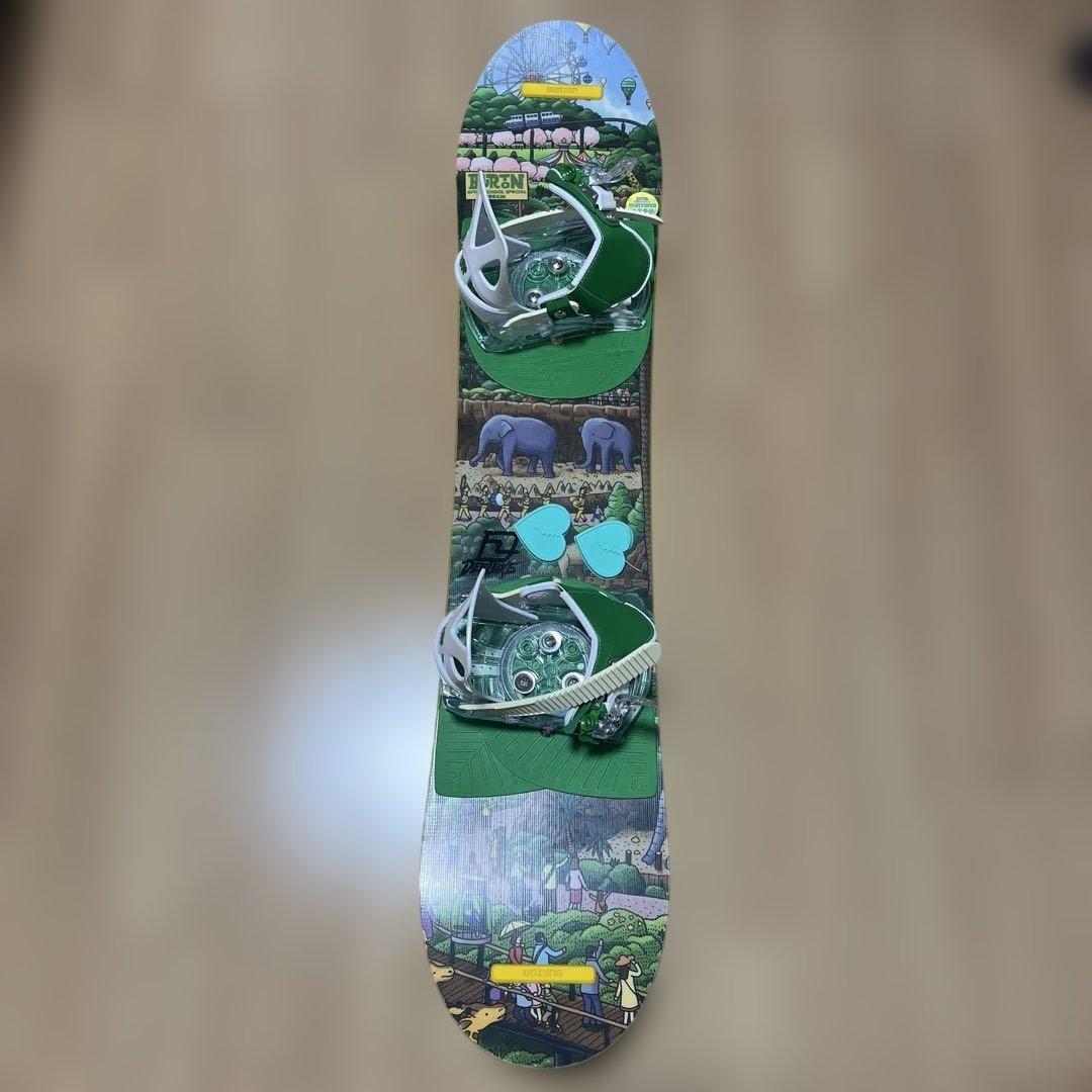 【美品】バートン　キッズ　スノーボード　100センチ　バインディング付き