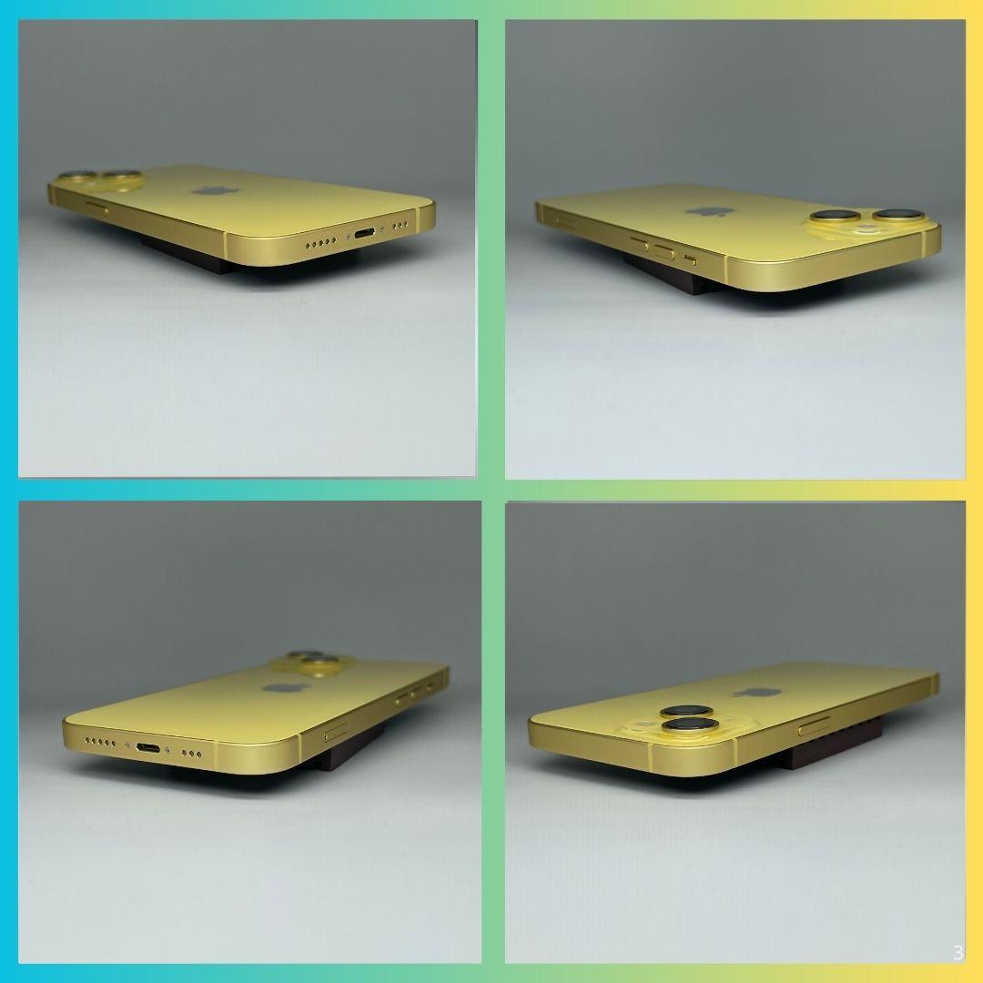 【極上品】iPhone14 128GB　イエロー　バッテリー100％SIMフリー