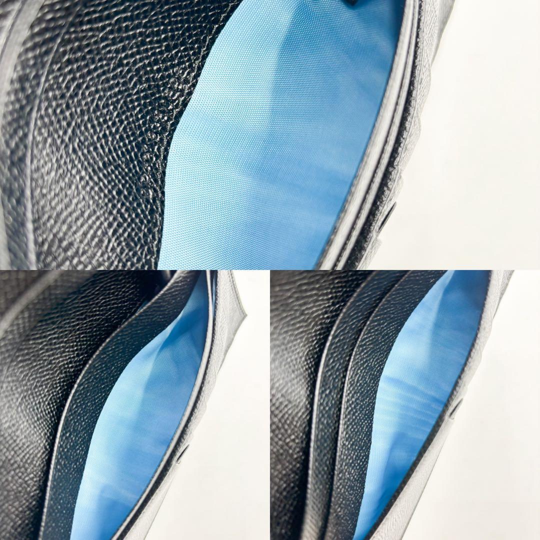 【美品】ブルガリ　長財布 ブルガリマン サフィアーノレザー サークルロゴ