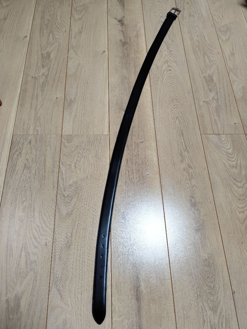 ISETAN MENs 100 コードバン ベルト 黒 ブラック レザーベルト