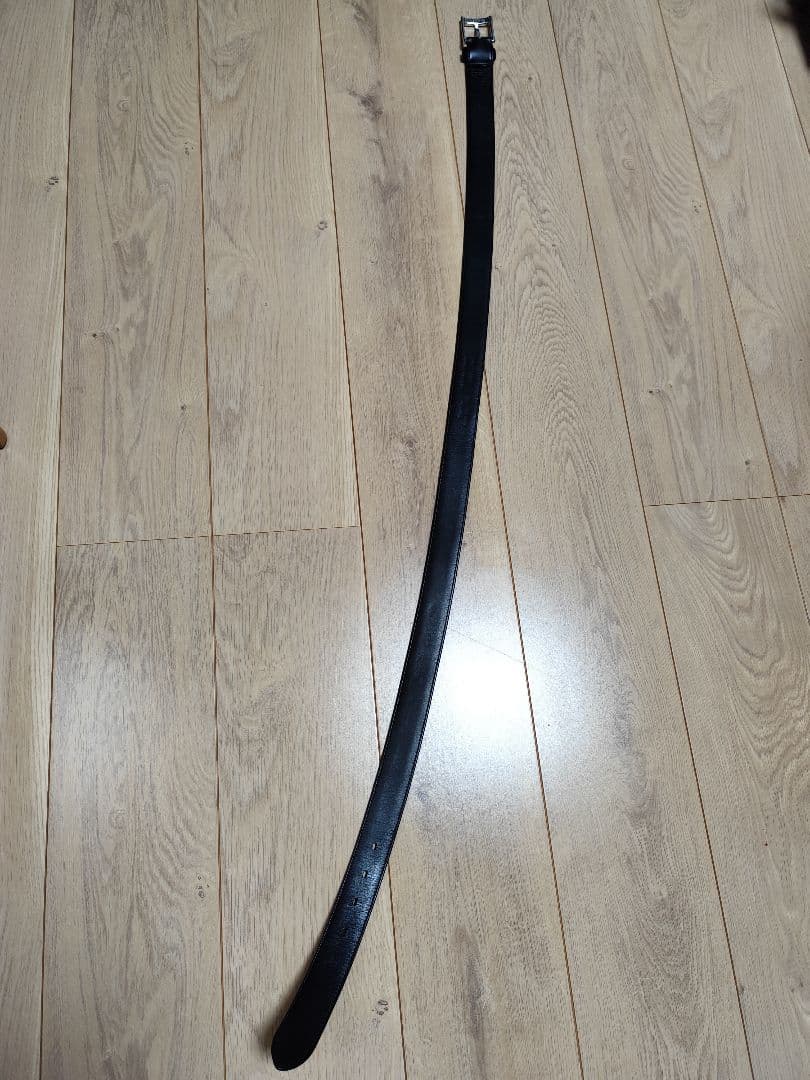 ISETAN MENs 100 コードバン ベルト 黒 ブラック レザーベルト