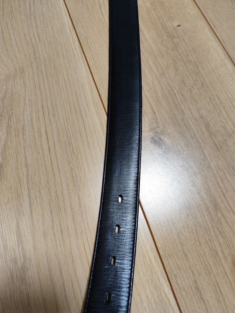 ISETAN MENs 100 コードバン ベルト 黒 ブラック レザーベルト