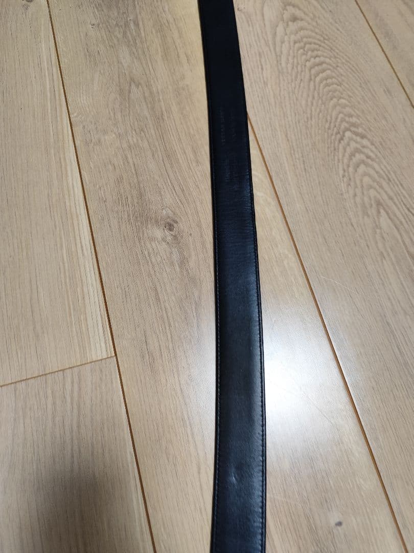 ISETAN MENs 100 コードバン ベルト 黒 ブラック レザーベルト