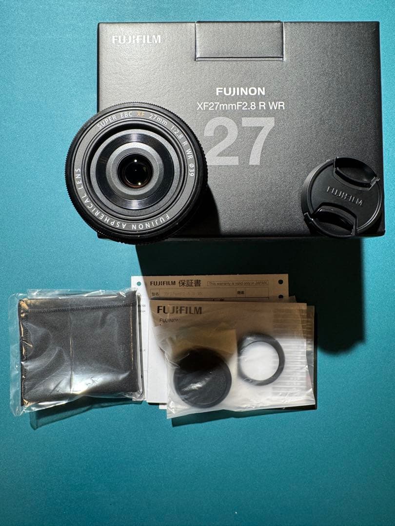 FUJIFILM XF27mm F2.8 R WR 元箱、付属品付き