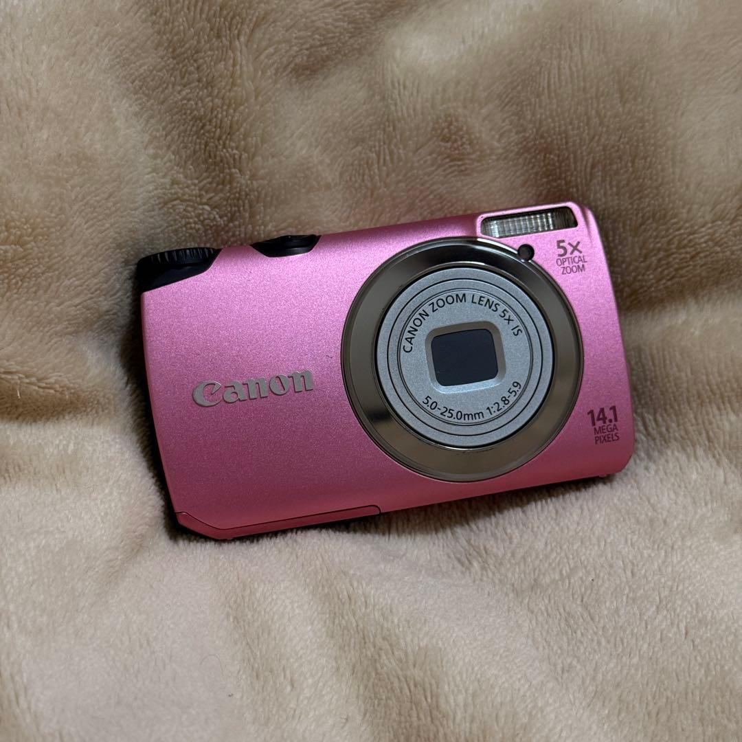 極美品 Canon PowerShot A3200 IS デジカメ ピンク
