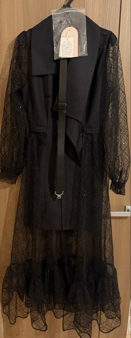 Darich スパンコールシアー2Wayワンピース ブラック