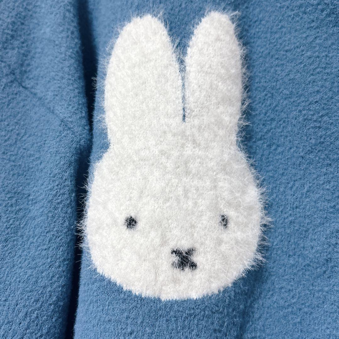 メリージェニー × ミッフィー カーディガン 青