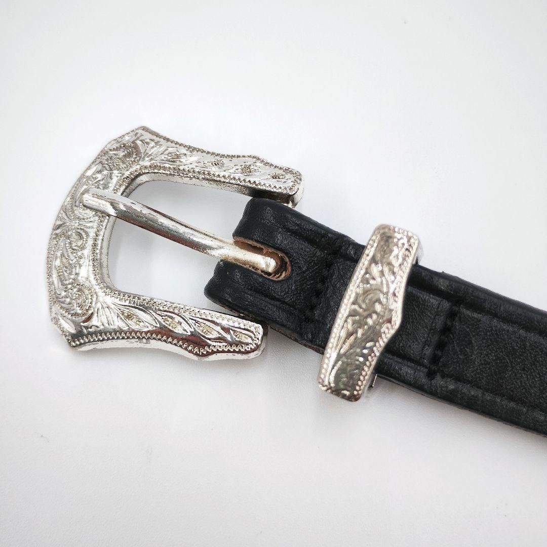 美品✨️32inch トリーレザー　2244　ウエスタンベルト　ナローベルト