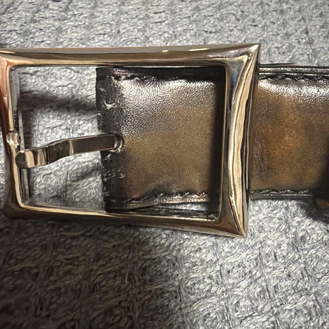 Berluti レザー ベルト ブラウン