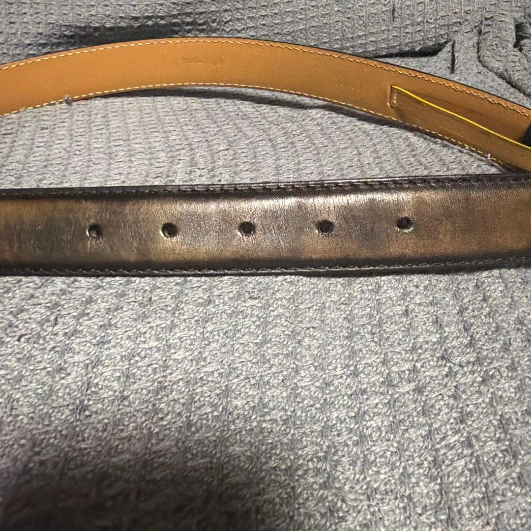 Berluti レザー ベルト ブラウン