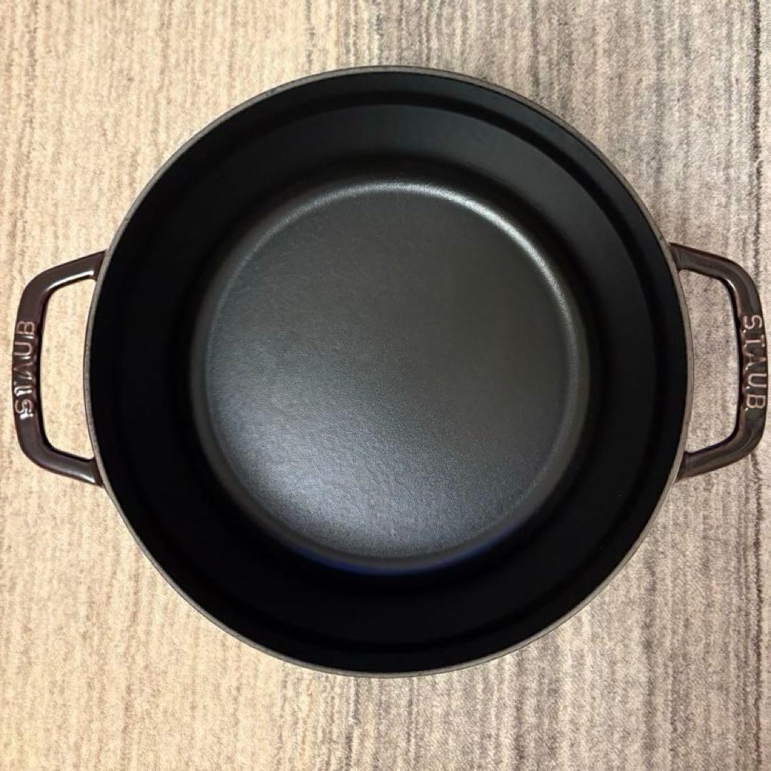 STAUB LA COCOTTE 両手鍋 ワインレッド